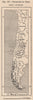 Provinces of Chile. Chile 1885 old antique vintage map plan chart