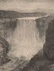 Kaieteur falls. Guyana 1885 old antique vintage print picture