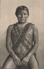 Galibi man. French Guiana 1885 old antique vintage print picture