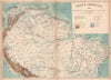 Northern South America.Brazil Guianas Venezuela Colombia Ecuador Peru 1885 map