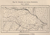 Solimões and Japura Confluence. Manaus. Brazil. Amazonia 1885 old antique map