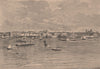 Para (Belem) - View from the river. Brazil. Amazonia 1885 old antique print