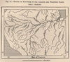 Routes of Explorers in the Amazons and Tocantins Basins. Brazil 1885 old map