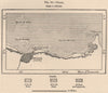 Fortaleza (Ceara) . Brazil 1885 old antique vintage map plan chart