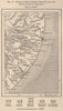 Pernambuco/Alagoads coast. Reefs from Paraiba-Sao Francisco. Brazil 1885 map