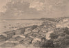 Salvador de Bahia - General view of the bay. Brazil 1885 old antique print