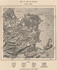 Rio de Janeiro. Brazil 1885 old antique vintage map plan chart