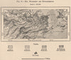 Rio de Janeiro, Niteroi and environs. Brazil 1885 old antique map plan chart