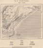 Cananeia Channel.Mar Pequeno.'American colony'.Ilha do Cardoso Brazil 1885 map