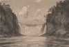 Iguaçu Falls. Rio Iguazu. Brazil/Argentina. Parana 1885 old antique print