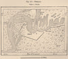 Humaita. Paraguay 1885 old antique vintage map plan chart
