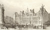 PARIS. The Hotel de Ville. BICKNELL 1845 old antique vintage print picture
