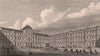 PARIS. Court of the Louvre. BICKNELL 1845 old antique vintage print picture