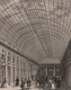 PARIS. Interieur de la Galerie du Palais Royal. BICKNELL 1845 old print