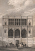 PARIS. Maison de François I. Champs Elysées. BICKNELL 1845 old antique print
