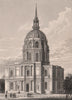 PARIS. Chapelle des invalides. BICKNELL 1845 old antique vintage print picture