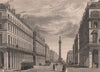 PARIS. Rue Castiglione (qui donne vers la Place Vendôme). BICKNELL 1845 print
