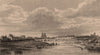 PARIS. Paris prise du pont d'Austerlitz. BICKNELL 1845 old antique print