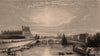 PARIS. View on the Seine. BICKNELL 1845 old antique vintage print picture
