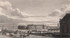 PARIS. View de Paris de l'Institut. BICKNELL 1845 old antique print picture