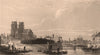 PARIS. Isle de la Cité and Notre Dame. BICKNELL 1845 old antique print picture
