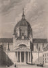 PARIS. Eglise de Sorbonne. BICKNELL 1845 old antique vintage print picture