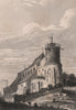 PARIS. Eglise de Montmartre. BICKNELL 1845 old antique vintage print picture