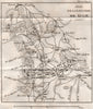 Plan of the BATTLE OF KULM (Chlumec) 1813. Czech Republic 1820 old antique map