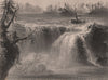 QUEBEC. Chaudière falls. Chutes de la Chaudière, Lévis. Canada. BARTLETT 1842
