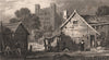 Rochester Castle. Kent. GASTINEAU 1829 old antique vintage print picture