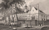 The Grammar School, Tonbridge. Tonbridge School. Kent. BAYNES 1829 old print