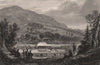 The St. Fillan Highland Games. Scotland 1845 old antique vintage print picture