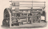 TEXTILE MANUFACTURE. Roving Frame 1898 old antique vintage print picture