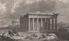 PARTHENON. Temple of Minerva, Athens. North-West view, present state 1898