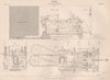 COAL MINING. Cutting Machine. Coal seam. Sections 1898 old antique print