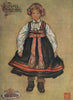 SETESDAL. A little peasant girl by Nico Jungman. Norway 1905 old antique print