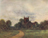 'The Church at Wargrave' by Mortimer Menpes. Berkshire 1906 old antique print