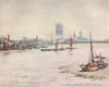 'The Houses of Parliament' by Mortimer Menpes. London 1906 old antique print
