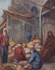 'In the fruit Bazaar, Damascus' by Margaret Thomas. Syria 1908 old print