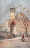 'Mosque of the Holy Flag, Damascus' by Margaret Thomas. Syria 1908 old print
