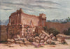 'The Small Temple, Baalbek, Exterior' by Margaret Thomas. Lebanon 1908 print