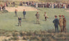 'A Golf Championship' by Percy Spence. Australia 1910 old antique print