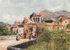 'Entrance to Toirano' by William Scott. Italy 1907 old antique print picture