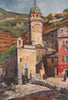 'Vernazza' by William Scott. Italy 1907 old antique vintage print picture