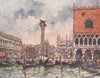 VENEZIA. 'St. Mark's Piazza' by Mortimer Menpes. Venice 1916 old antique print