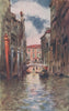 VENEZIA. 'Rio di San Marina' by Mortimer Menpes. Venice 1916 old antique print