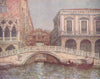 'The Bridge of Sighs and Straw Bridge' by Mortimer Menpes. Venice 1916 print