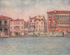 VENEZIA. 'Palazzo Danieli' by Mortimer Menpes. Venice 1916 old antique print