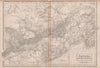 East Canada. New Brunswick Nova Scotia. BRITANNICA 1860 old antique map chart