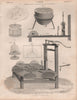 Cold; Professor Leslie's Apparatus for cooling and freezing. BRITANNICA 1860